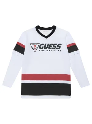 White Long Sleeve T-Shirt (7-16) Guess