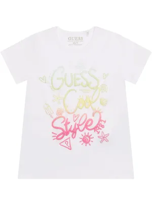 White Short Sleeve T-Shirt (2-7) Guess