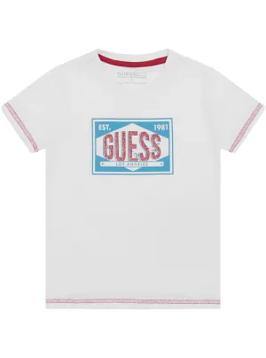 White Short Sleeve T-Shirt (2-7) Guess