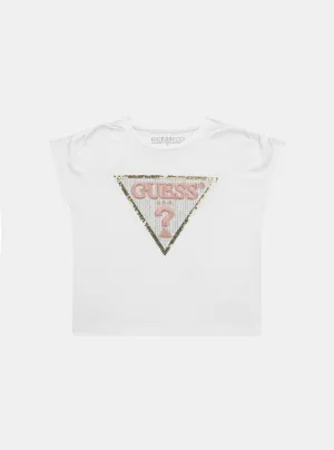 White Short Sleeve T-Shirt (2-7) Guess