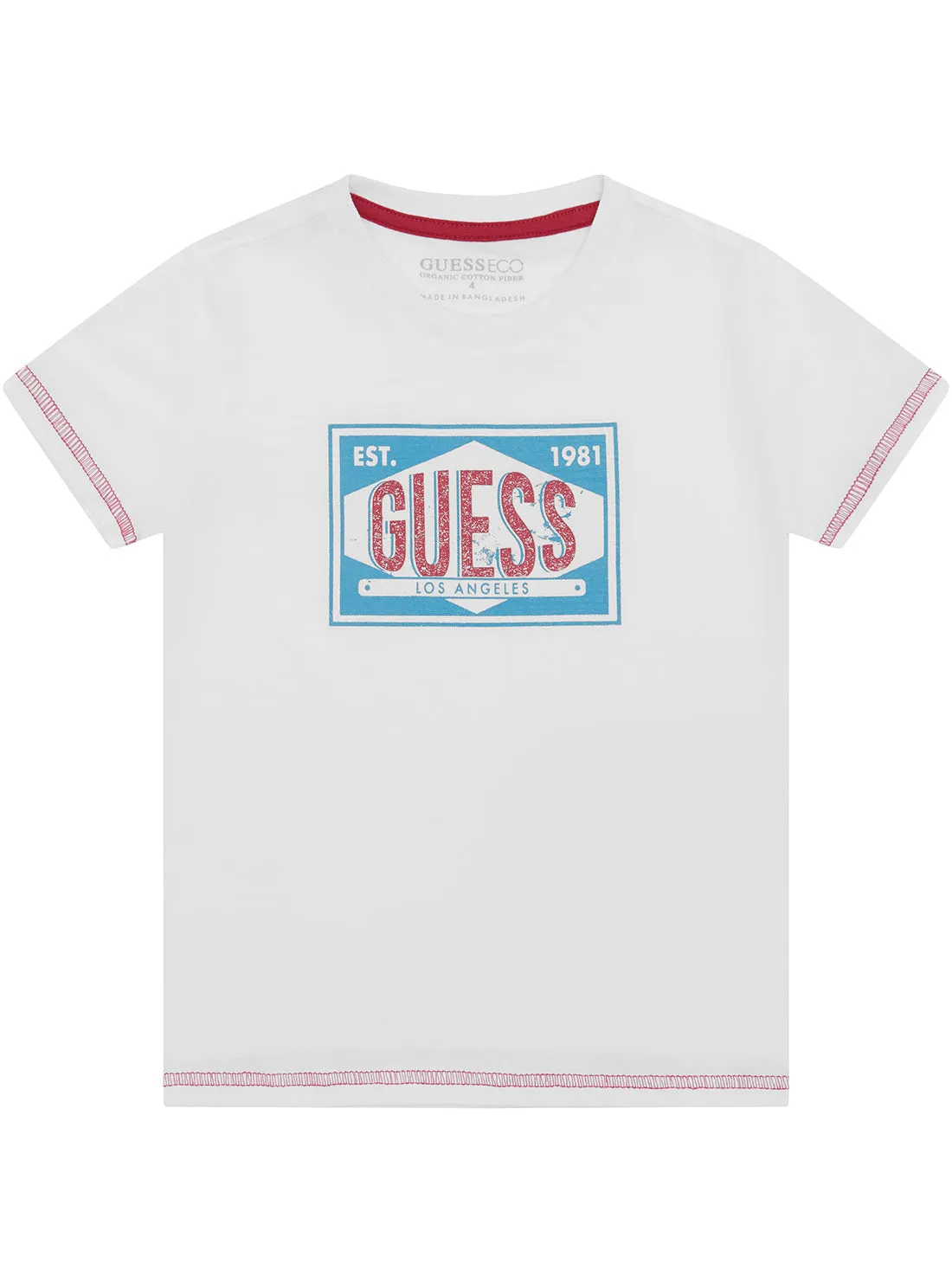 White Short Sleeve T-Shirt (2-7) Guess