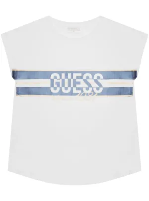 White Short Sleeve T-Shirt (7-16) Guess