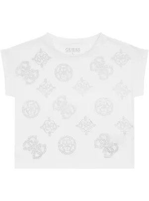 White Short Sleeve T-Shirt (7-16) Guess