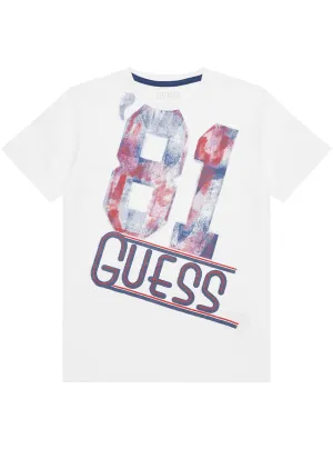 White Short Sleeve T-Shirt (7-16) Guess
