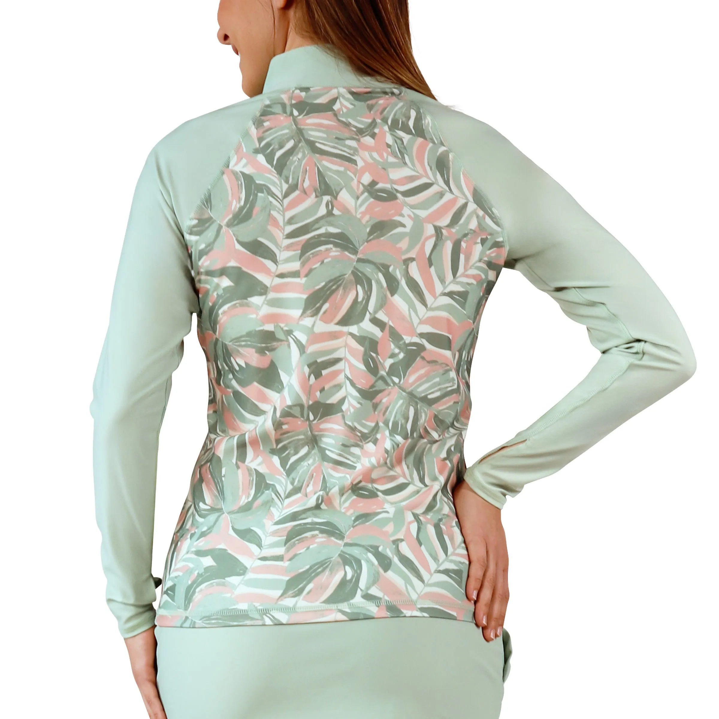 Women's Long Sleeve Quarter Zip Sun & Swim Shirt