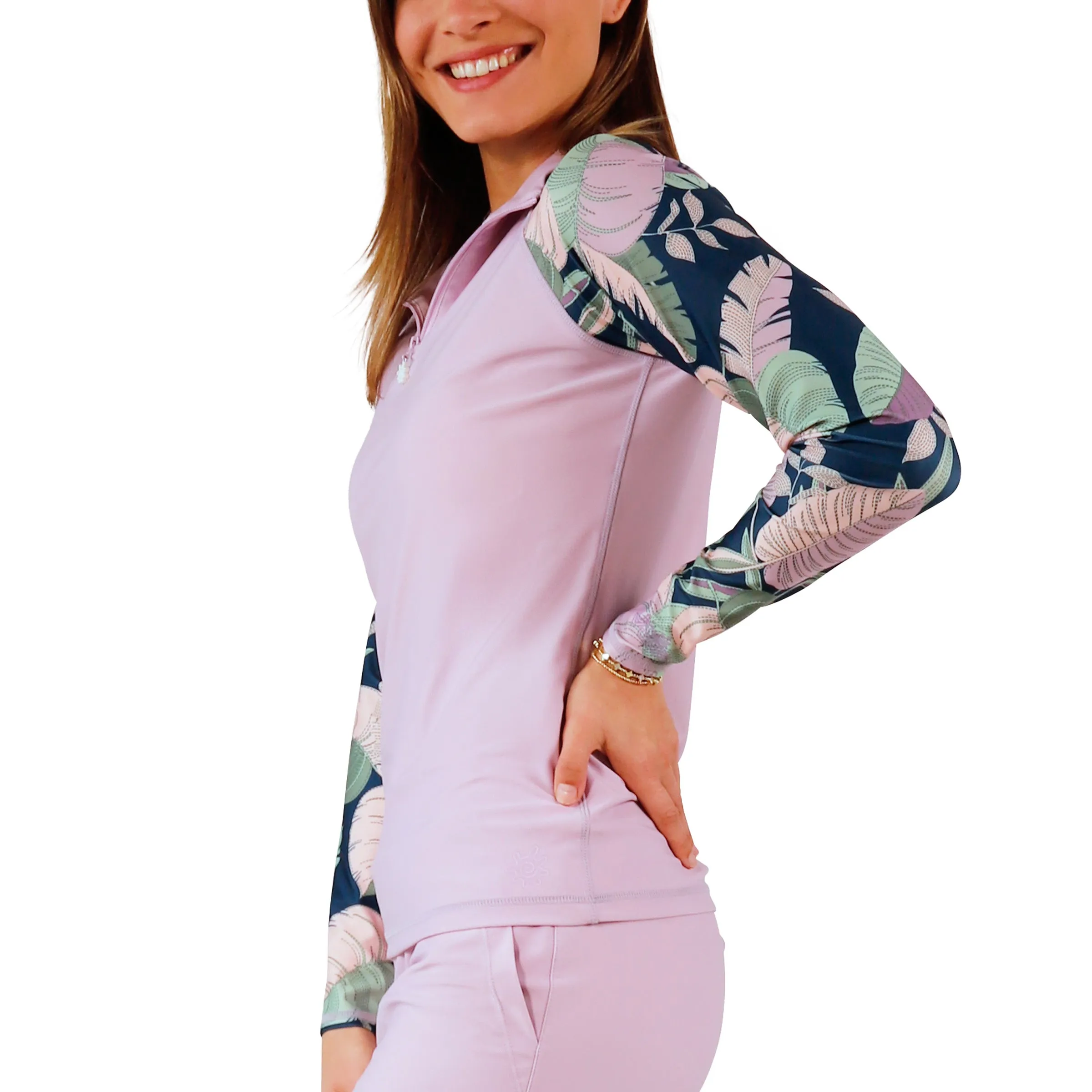 Women's Long Sleeve Quarter Zip Sun & Swim Shirt