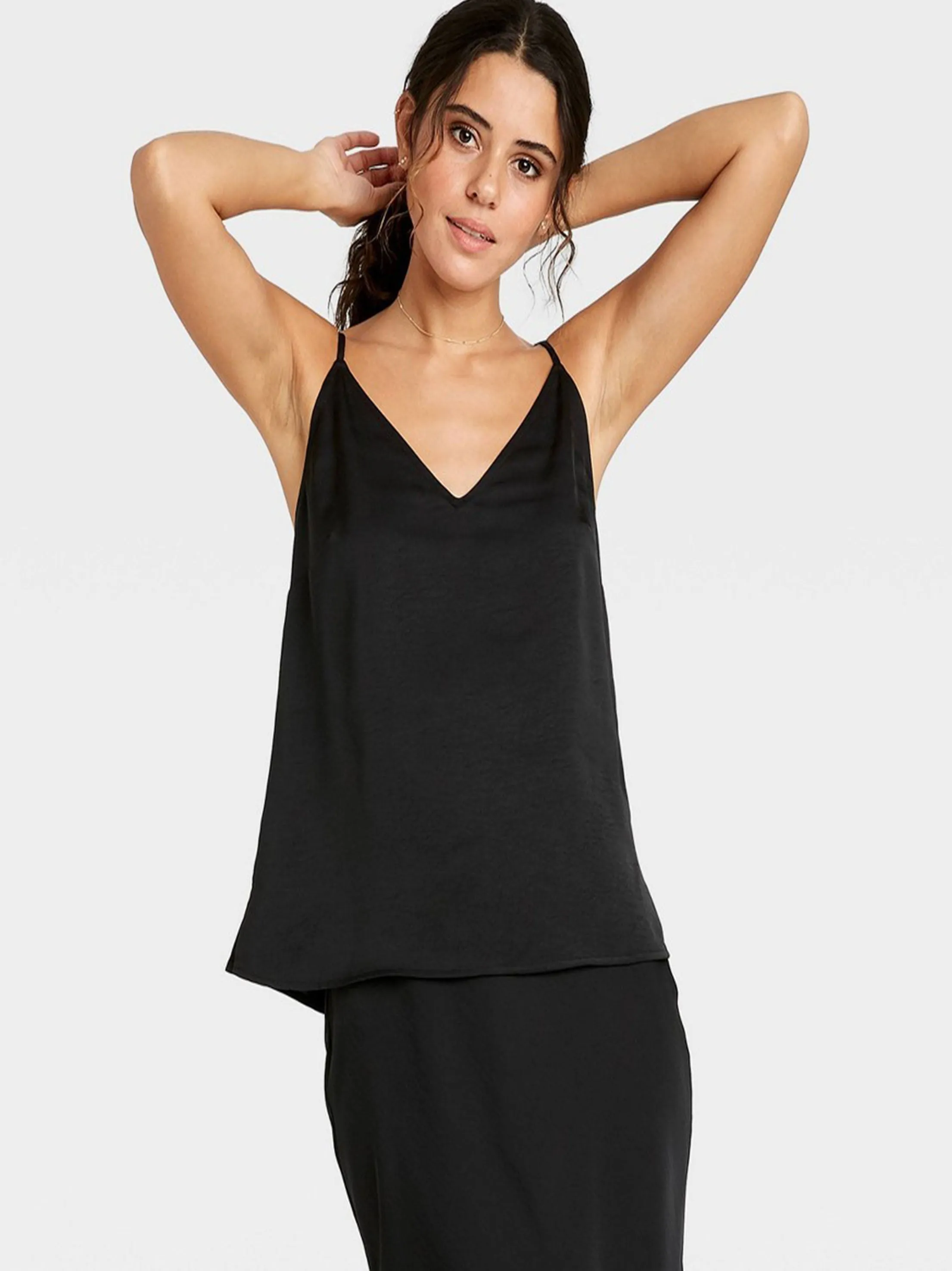 Women's Pajamas Camisole Top,Black
