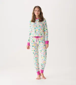 Women's Pink Falala Pajama Set -Hatley