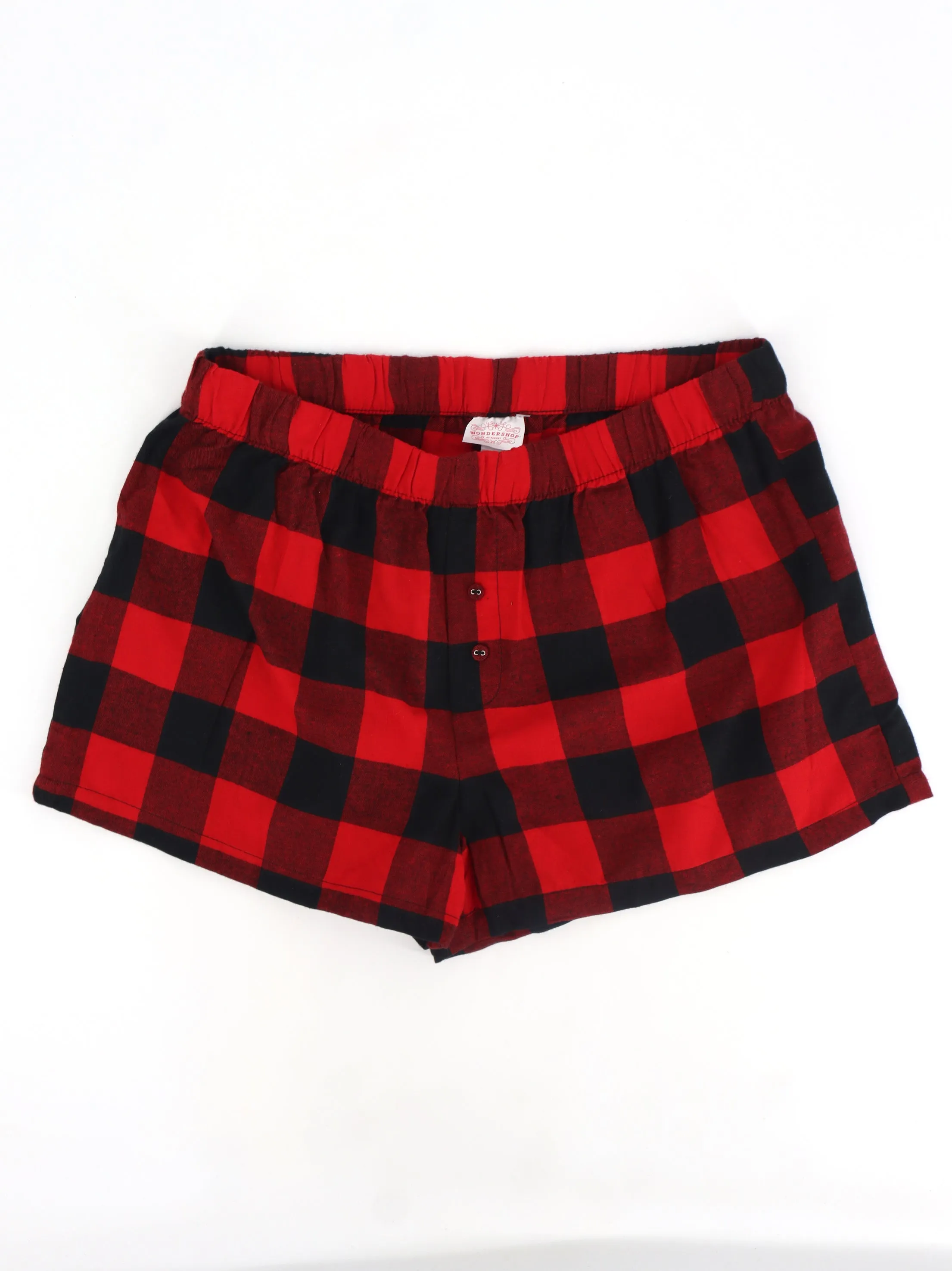 Women's Plaid Sleepwear Short,Red