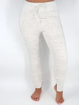 Women's Textured Sleepwear Pants,White