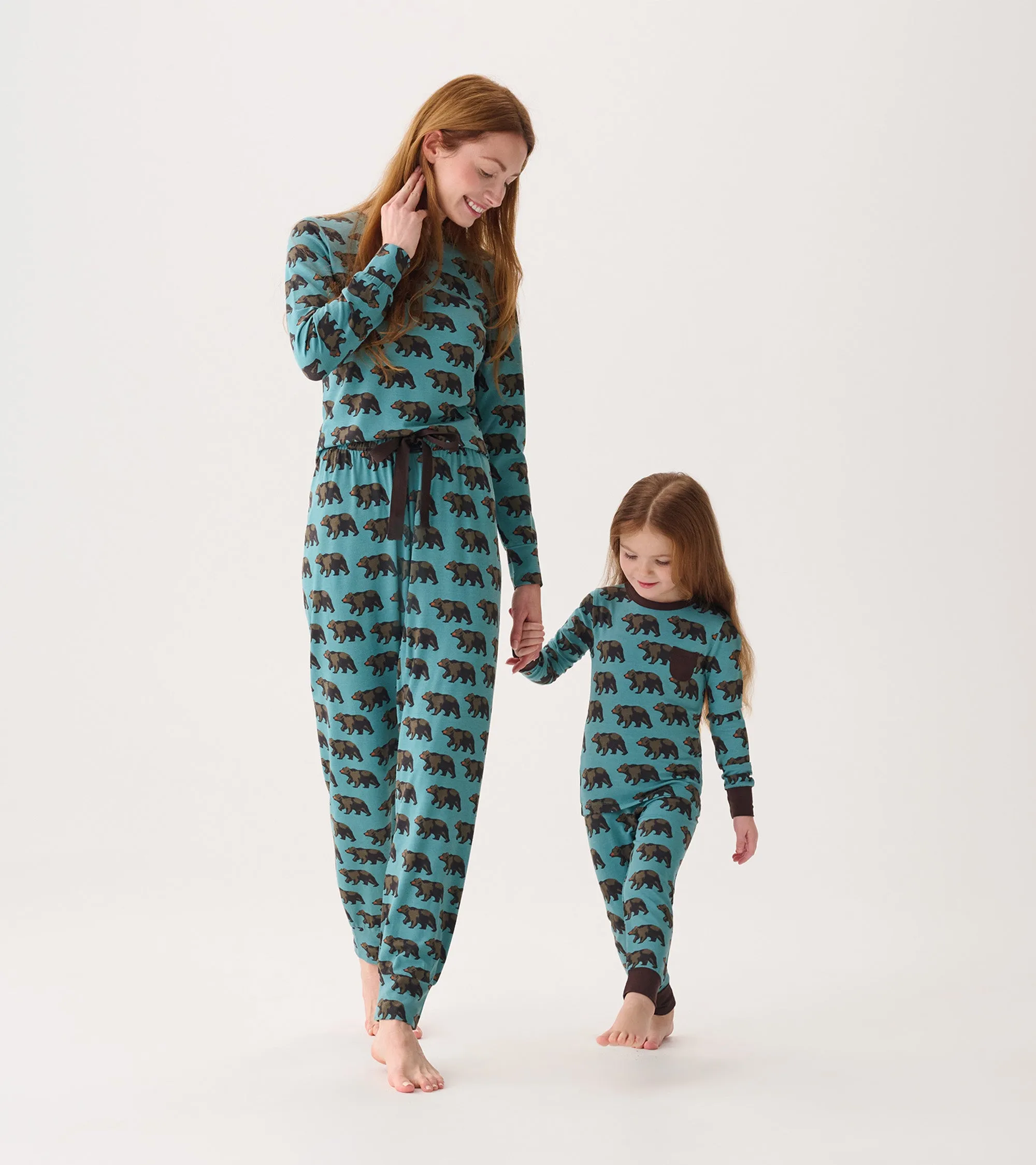 Women's Walking Bear Bamboo Pajama Set -Hatley