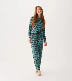 Women's Walking Bear Bamboo Pajama Set -Hatley