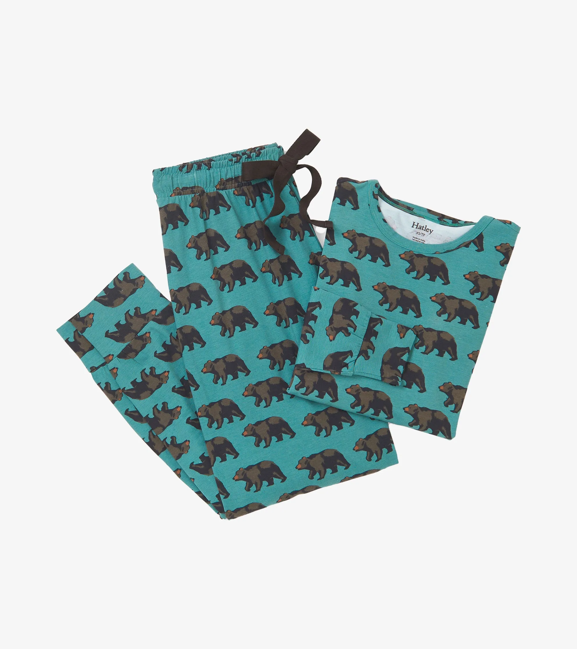 Women's Walking Bear Bamboo Pajama Set -Hatley
