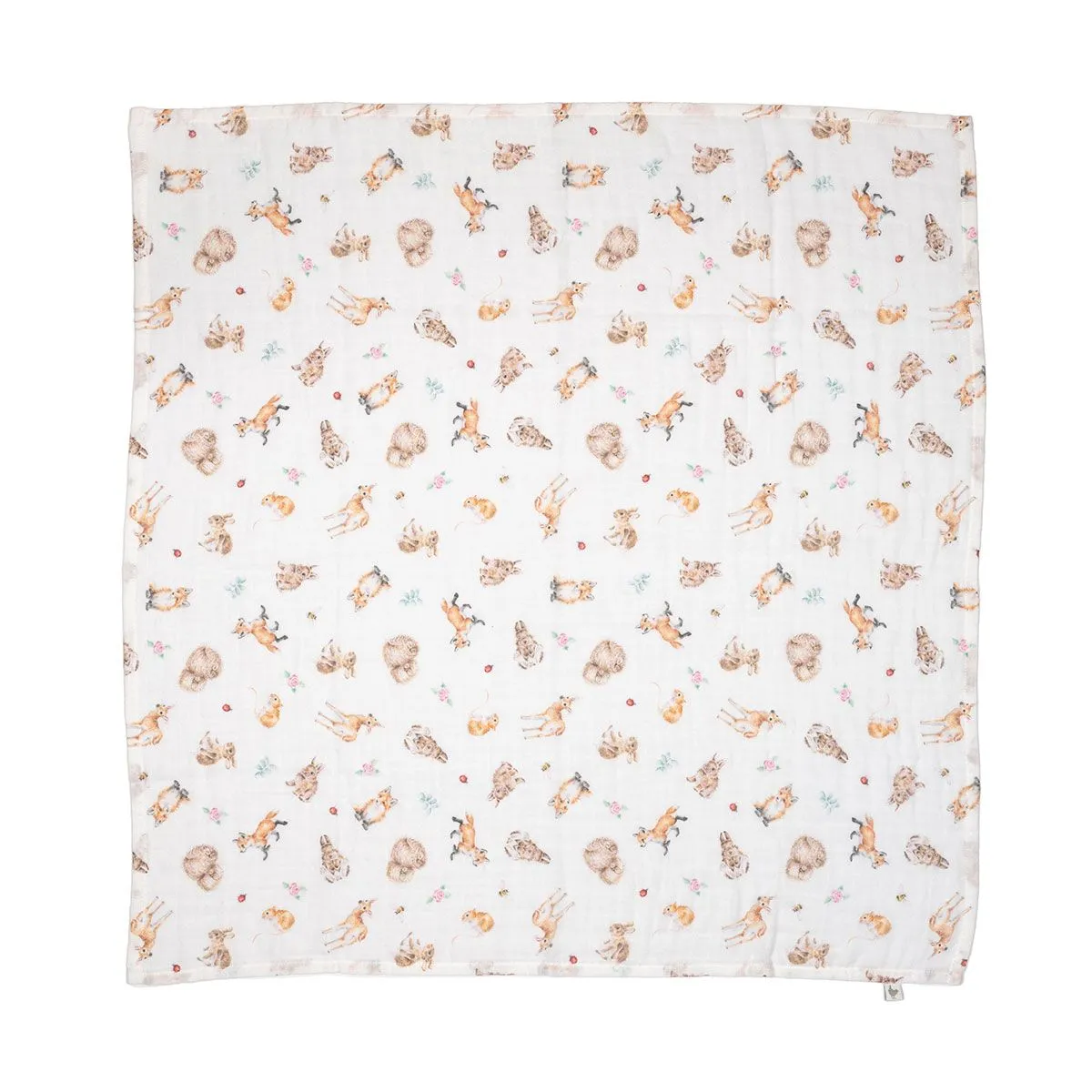 Wrendale Little Forest Woodland Animal Muslin Gift Set
