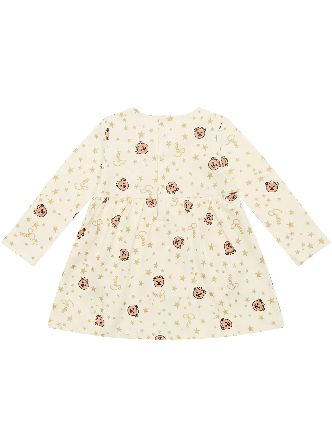 Yellow Long Sleeve Dress (0-12M) Guess